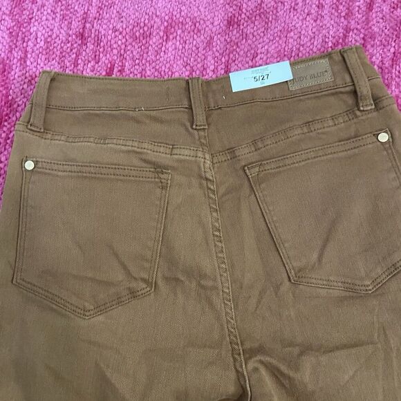 Judy Blue Slim Fit High Rise Jeans Woodland Brown Size 27 - Picture 7 of 15